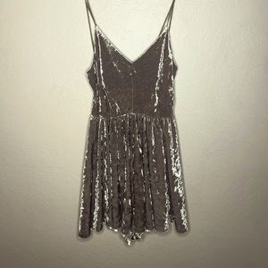 Silence + Noise Velvet Romper